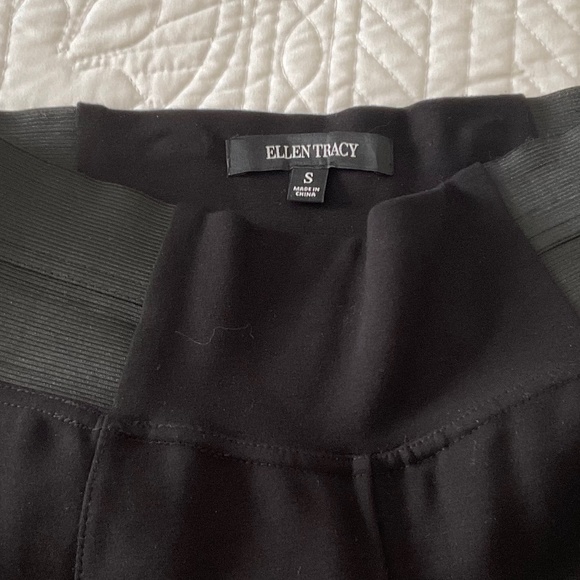 Ellen Tracy Classic Trouser Business Casual Pull On Pant. Black. Small - Picture 6 of 10